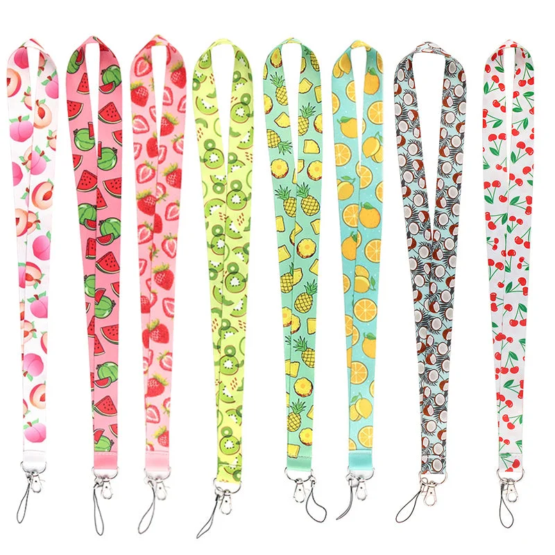 Fruit design Lanyard for Keys Phone Strap ID Badge Holder Fashion Gifts