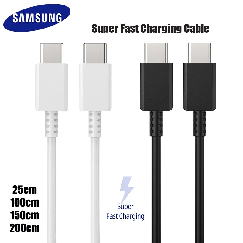 25w Surper Fast Charge PD Cable for Samsung S22 S21 S20 Plus Type C To Type C