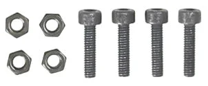 M4 x 15mm Hex Cap Screw with Lock Nut (4 pk)