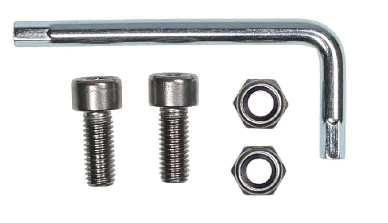 M8 x 20mm Hex Cap Screws with Nyloc Nuts (2 pk), Zinc