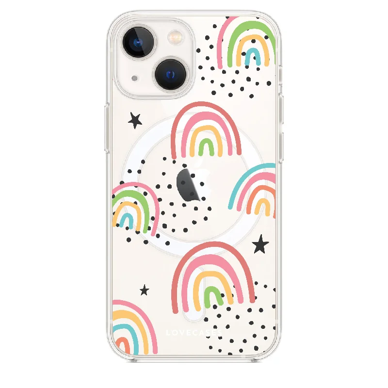 Abstract Rainbow Clear Tough Case