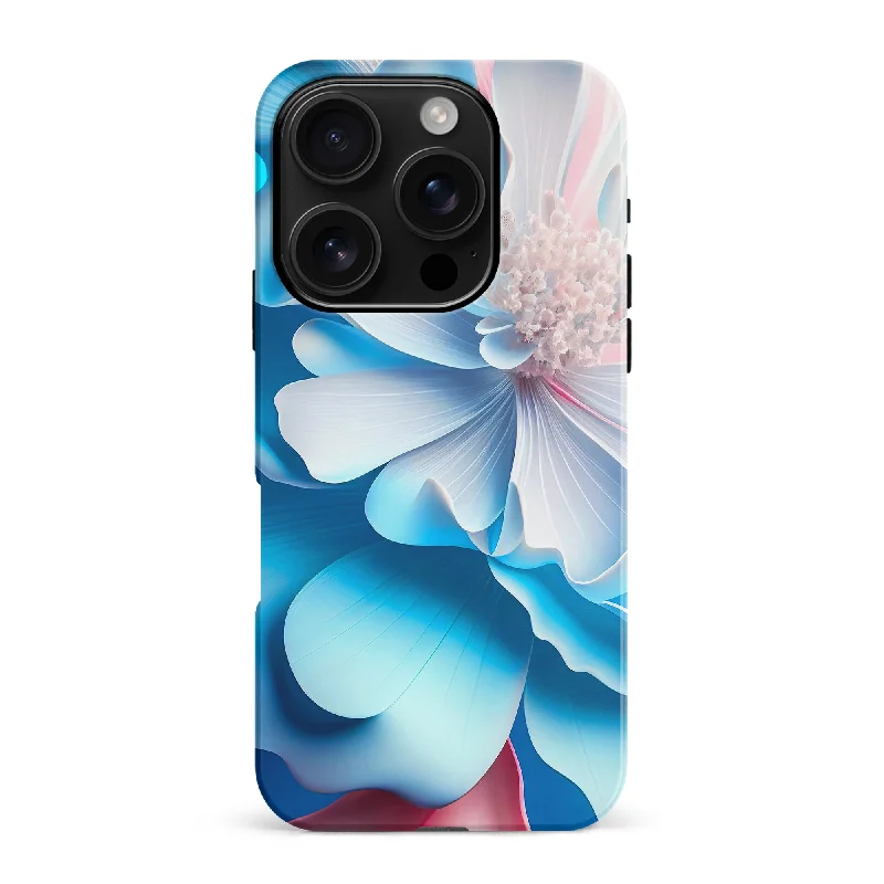 Hyper Blue Blossom Floral Phone Case