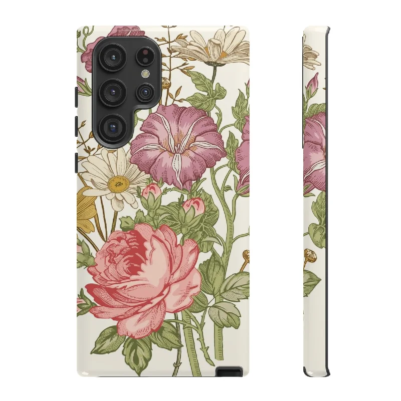 Bouquet Rose Vintage Flower Samsung Case (Protective)