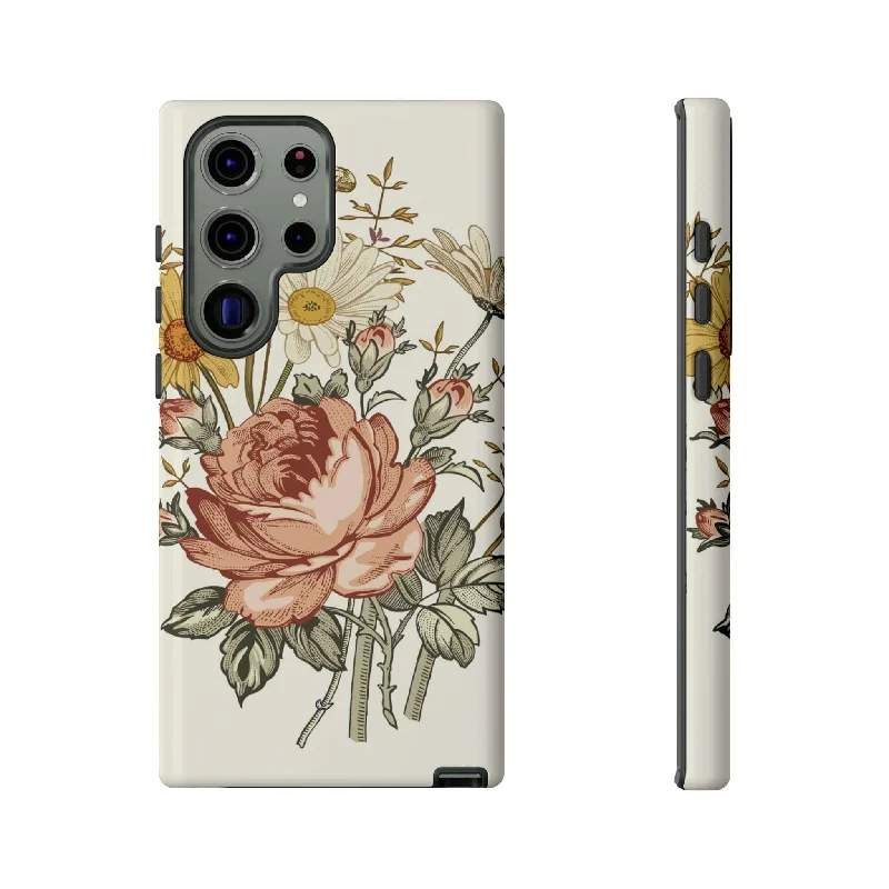 Bouquet Vintage Flower Samsung Case (Protective)