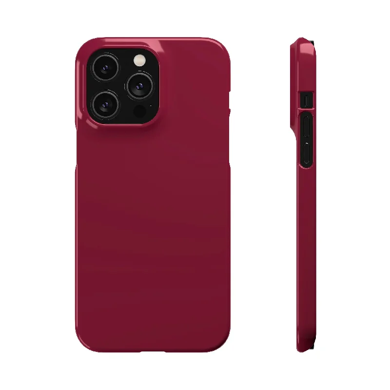 Claret Red iPhone Case (Slim)