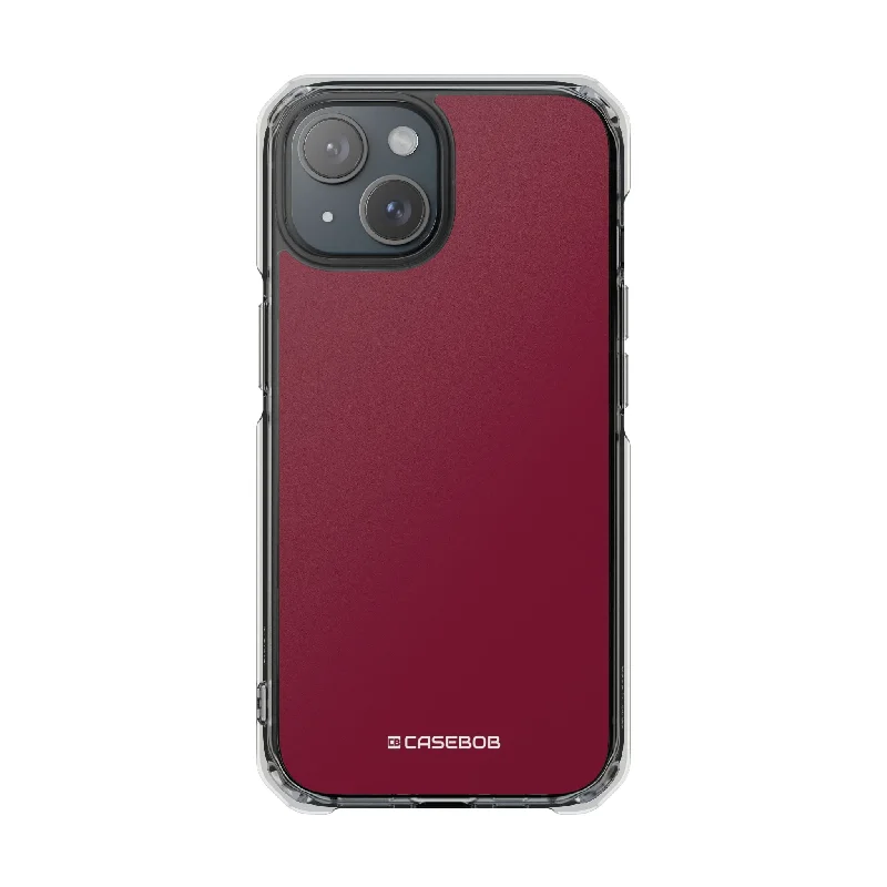 Claret Red - Clear Impact Case for iPhone