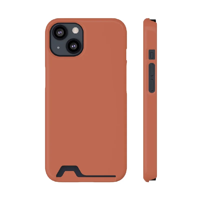 Copper Red iPhone Case (Card)