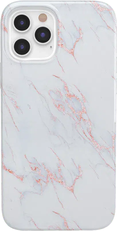 Subtle Blush | White and Pink Marble Case