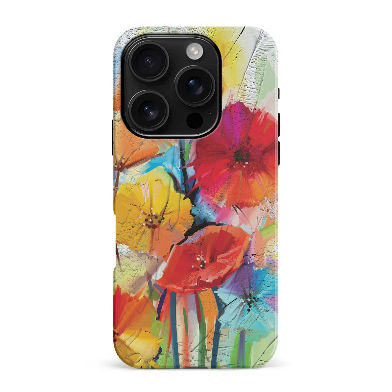 Fusion of Flora Painted Flowers Phone Case