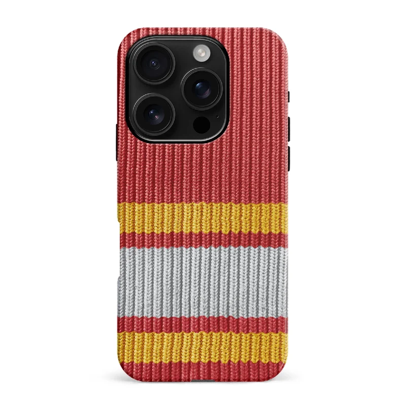 Hockey Sock Phone Case - Calgary Flames Home