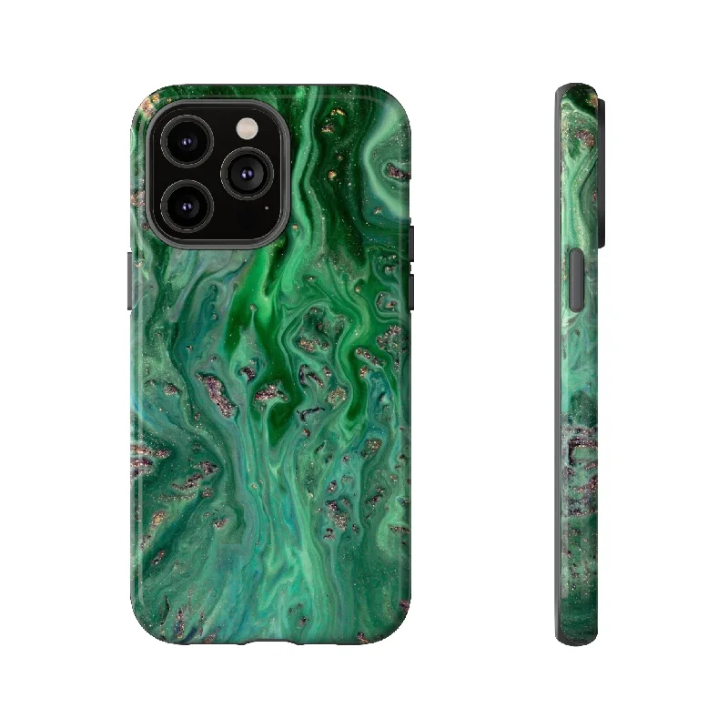 Light Green Ink Art - Protective Phone Case