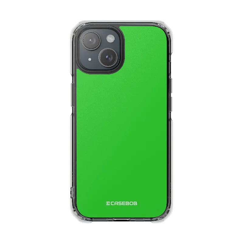 Lime Green - Clear Impact Case for iPhone