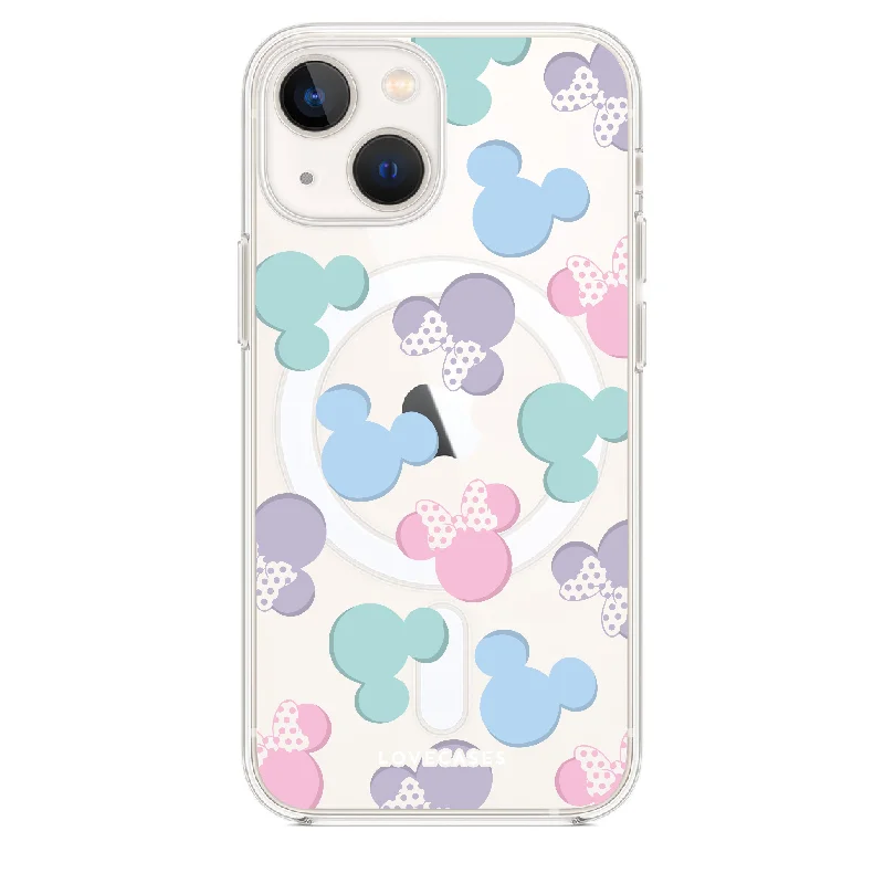 Pastel Mickey&Minnie Clear Tough Case