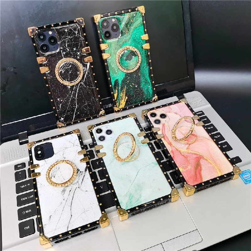 Samsung Galaxy S21 Plus Luxury Glitter Star Marble Square Cover Case for S20 S10 S9 S8 Note 20 Ultra 10 A52 A72 A71 A51 A12 A70