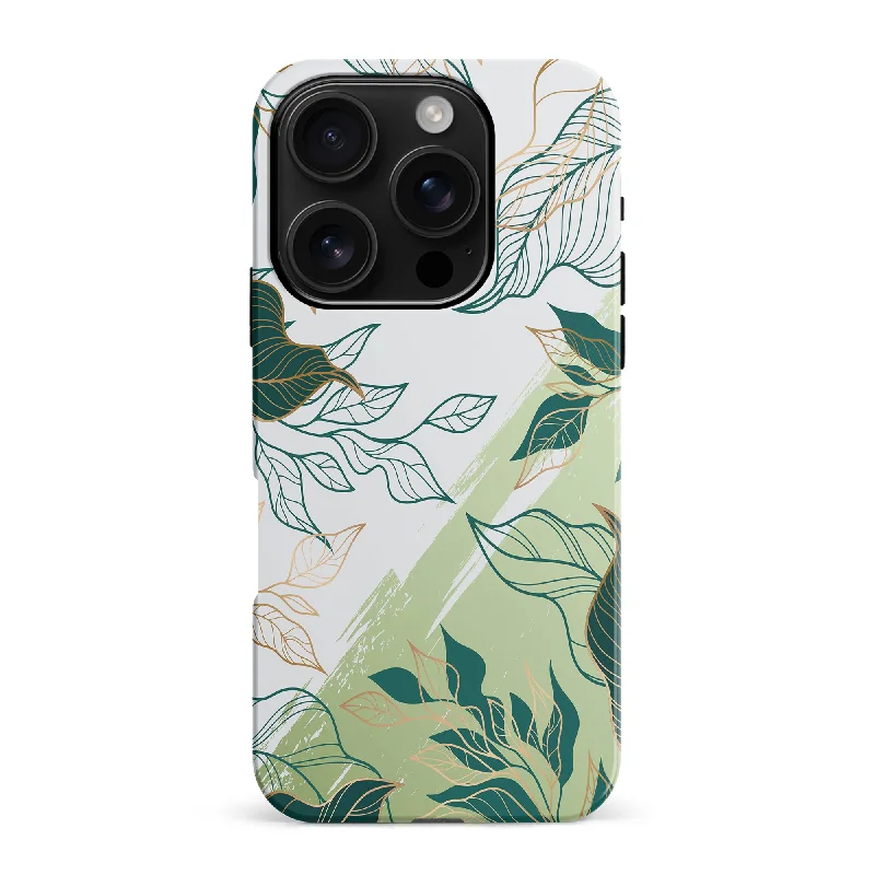 Vibrant Leaves Abstract Phone Case