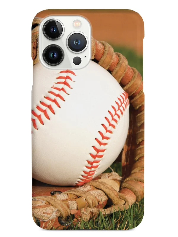 Baseball in Glove on the Field Case