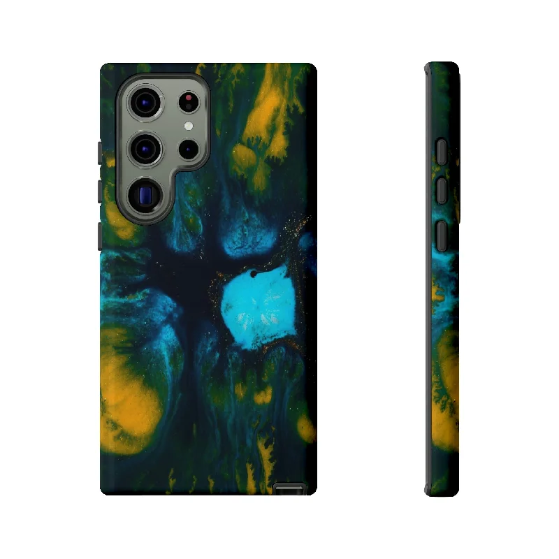 Blue Flower Ink Art Android Case - Protective Phone Case