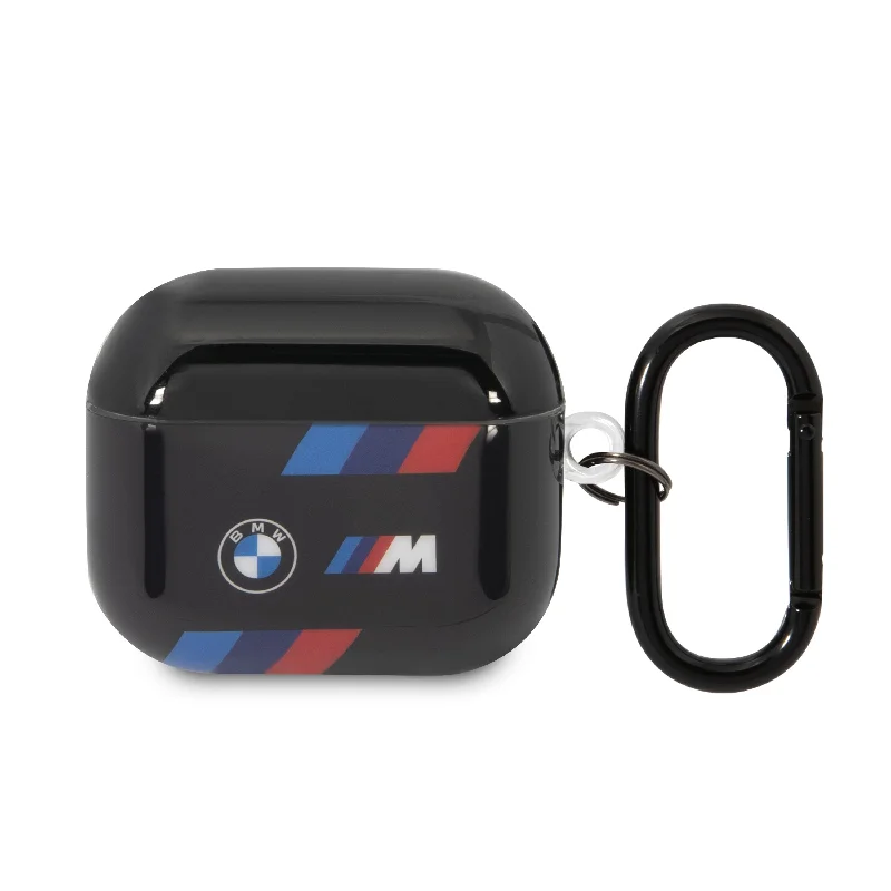 Airpods 3 - M Case TPU Tricolor Stripes Black - BMW