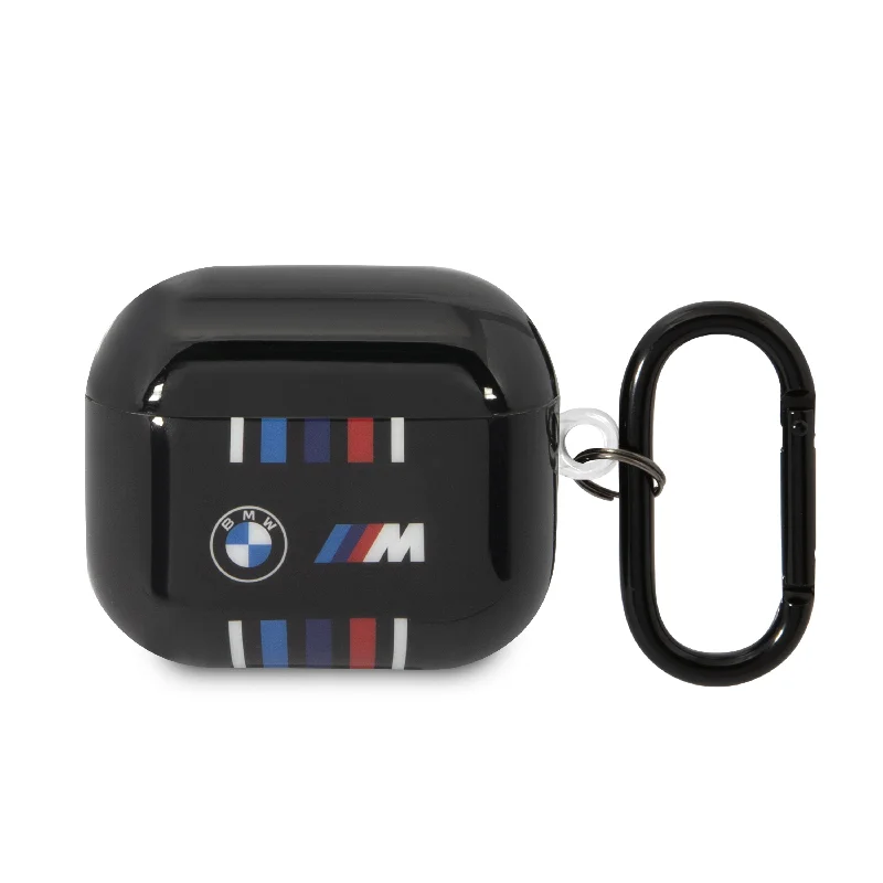 Airpods 3 - M Case TPU Multiple Colored Lines Black - BMW