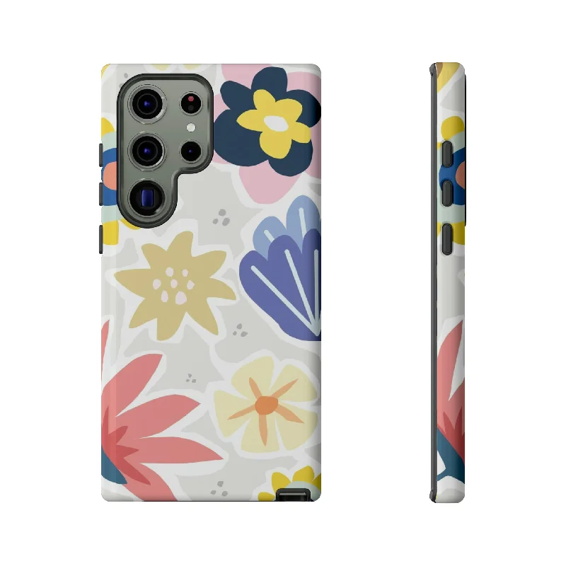 Blue Bouquet Happy Flower Samsung Case (Protective)