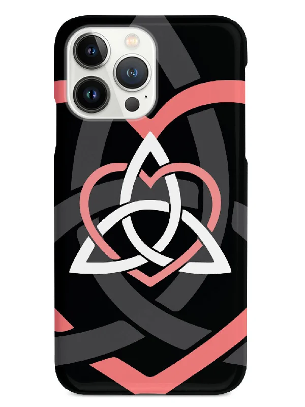 Celtic Sisters Knot - Coral - Black Case