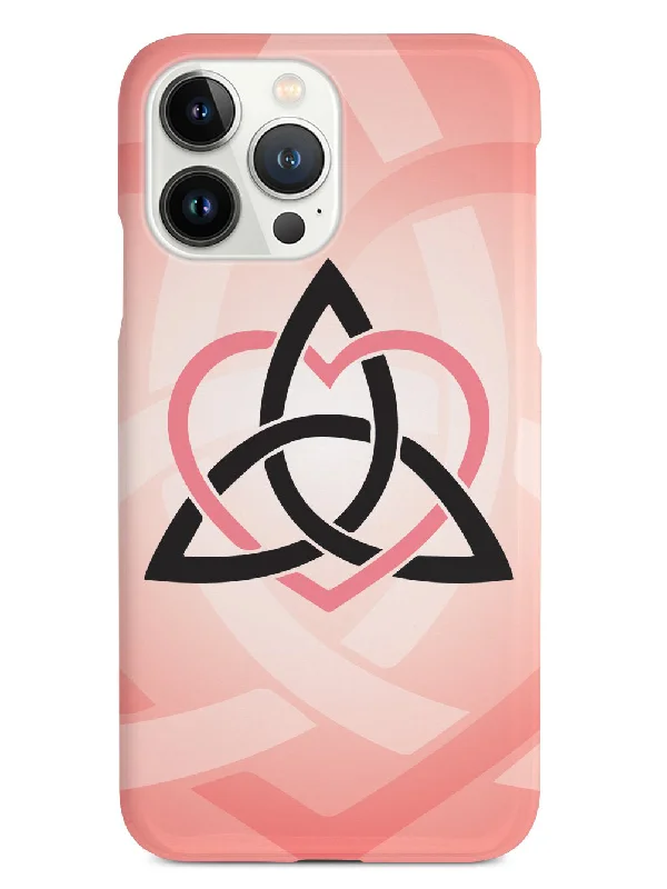 Celtic Sisters Knot - Coral - White Case