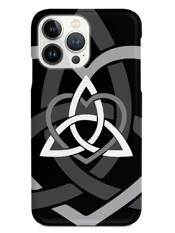 Celtic Sisters Knot - Gray - Black Case