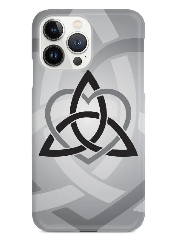 Celtic Sisters Knot - Gray - White Case