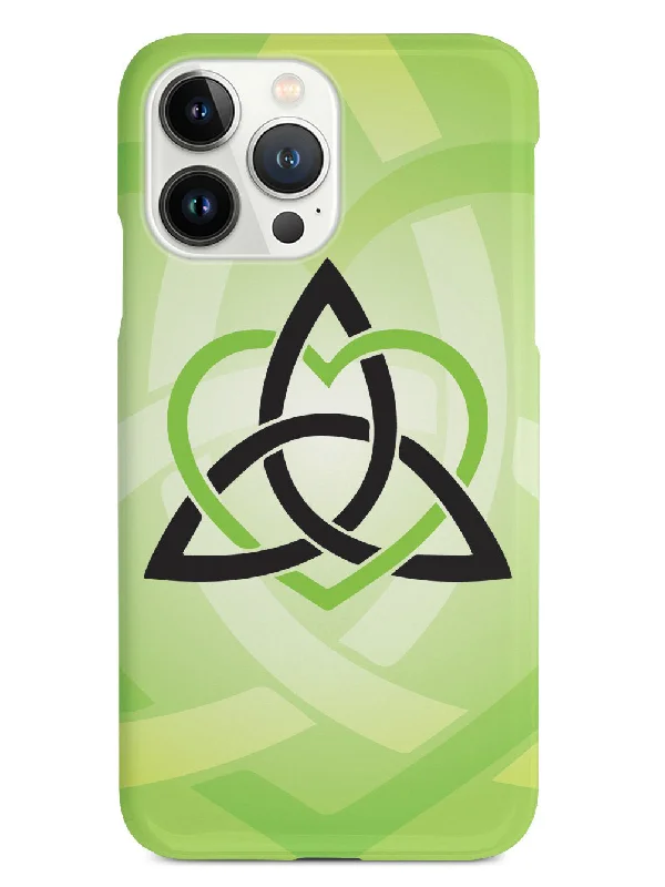 Celtic Sisters Knot - Green - White Case