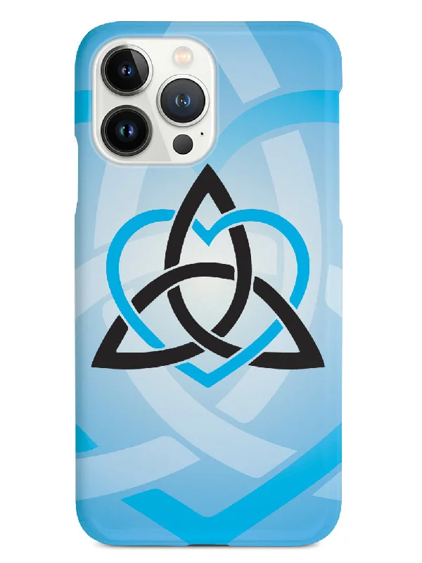 Celtic Sisters Knot - Light Blue - White Case