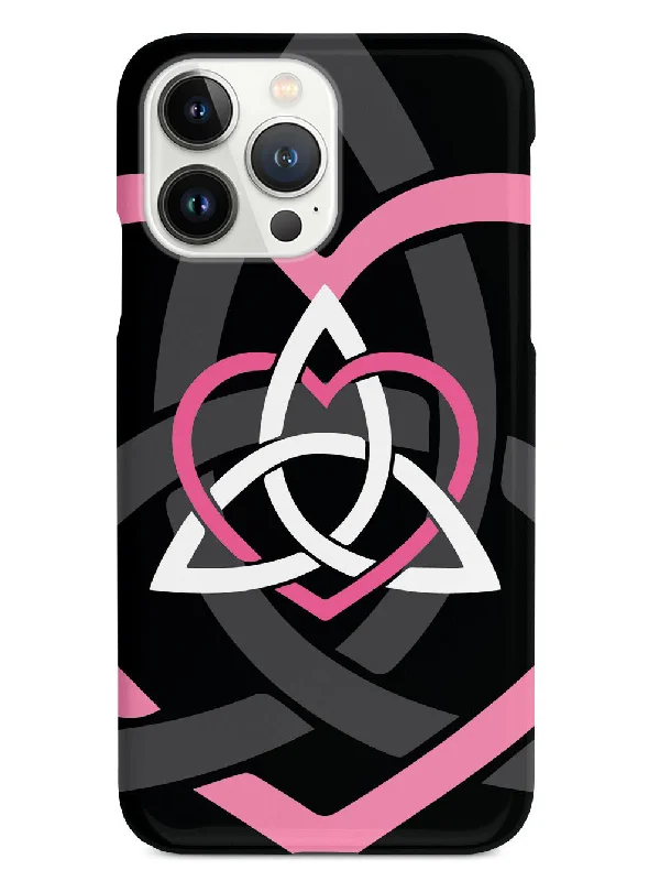 Celtic Sisters Knot - Pink - Black Case