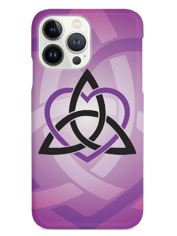 Celtic Sisters Knot - Purple - White Case