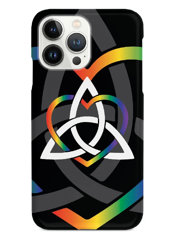 Celtic Sisters Knot - Rainbow - Black Case