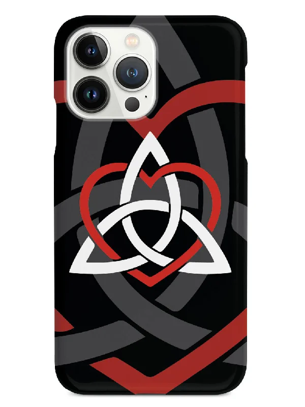 Celtic Sisters Knot - Red - Black Case