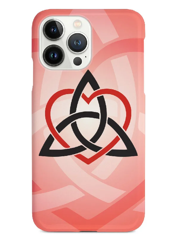 Celtic Sisters Knot - Red - White Case