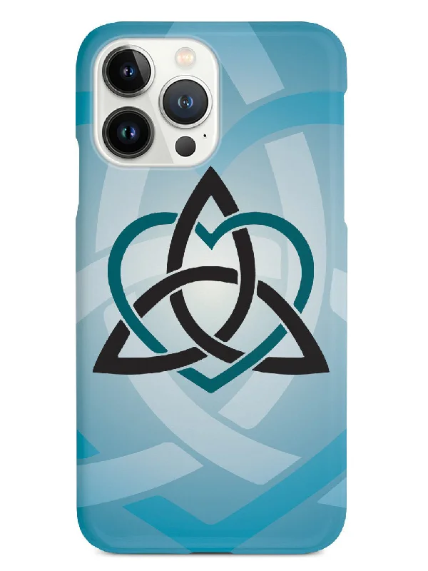 Celtic Sisters Knot - Teal - White Case