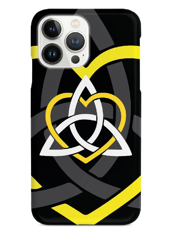 Celtic Sisters Knot - Yellow - Black Case