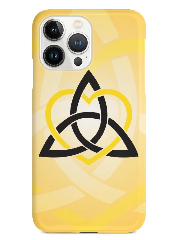 Celtic Sisters Knot - Yellow - White Case