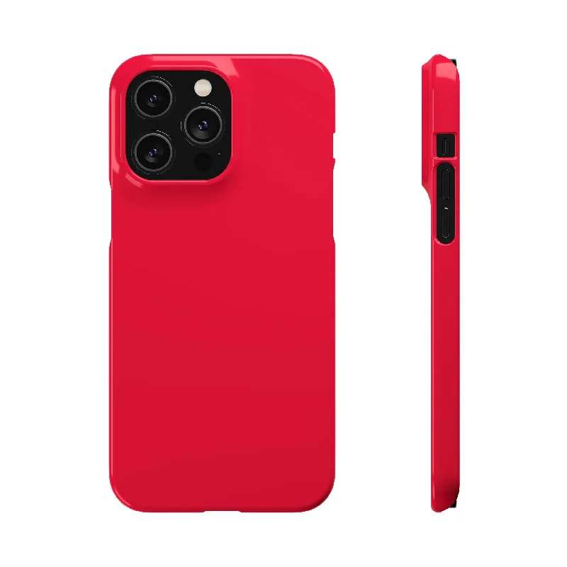 Crimson Red iPhone Case (Slim)