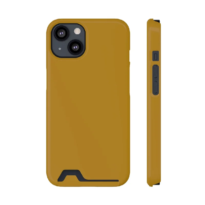 Dark Golden rod iPhone Case (Card)