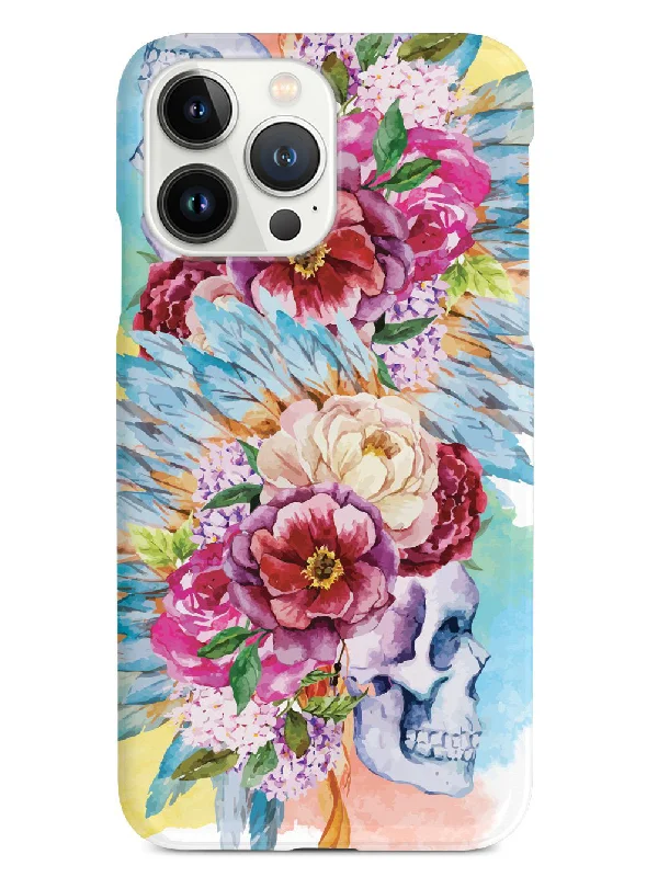 Floral Boho Style Ethnic Skull Case