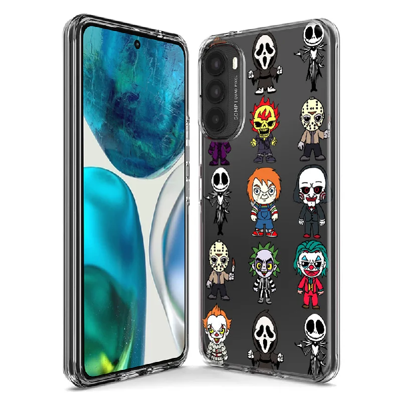 For Motorola Moto G Stylus 5G 2023 Cute Classic Halloween Spooky Cartoon Characters Design Hybrid Protective Phone Case Cover