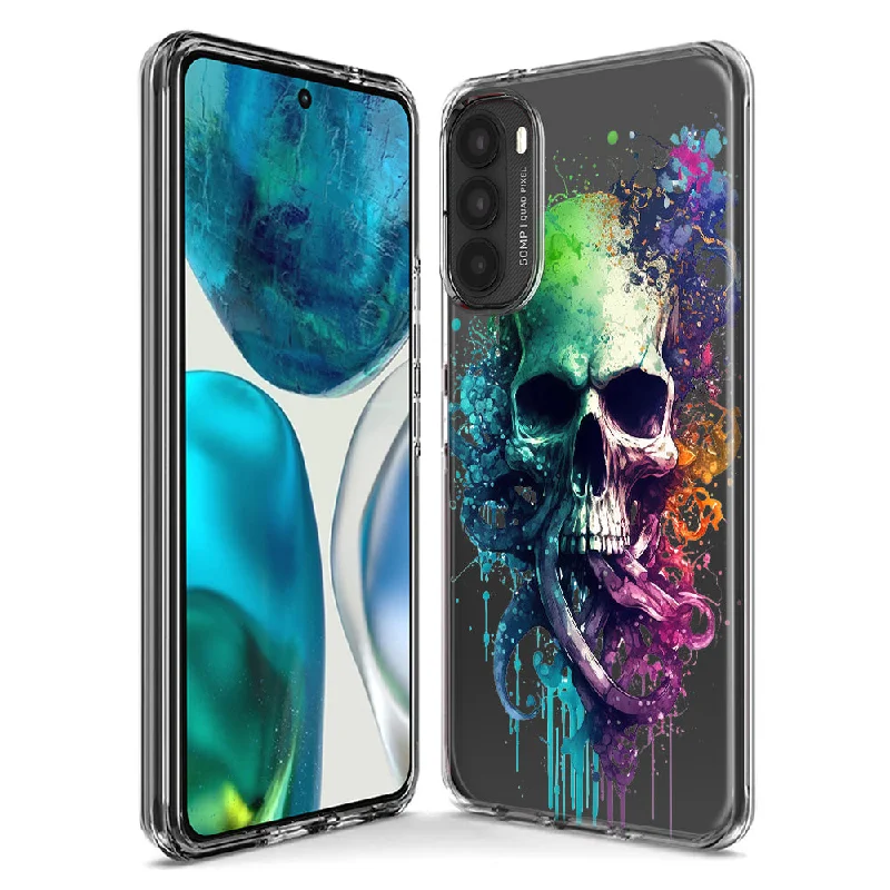 For Motorola Moto G Stylus 5G 2023 Fantasy Octopus Tentacles Skull Design Hybrid Protective Phone Case Cover