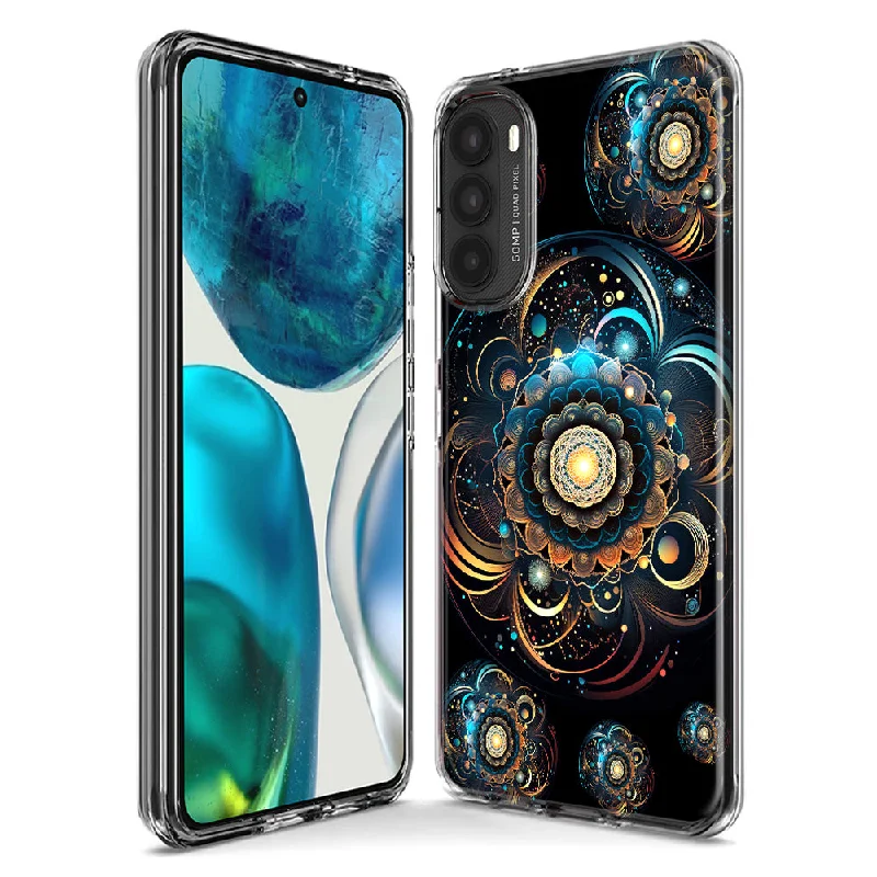 For Motorola Moto G Stylus 5G 2023 Mandala Geometry Abstract Multiverse Pattern Design Hybrid Protective Phone Case Cover