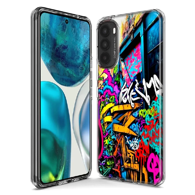 For Motorola Moto G Stylus 5G 2023 Urban Graffiti Street Art Painting Design Hybrid Protective Phone Case Cover