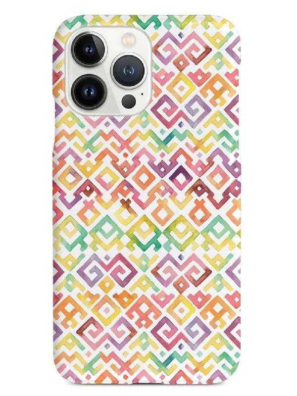 Geometric Tribal Pattern - White Case