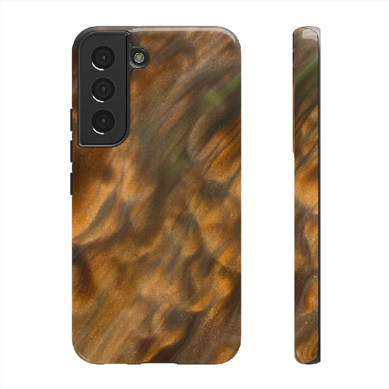 Gold Sand Ink Art Android Case - Protective Phone Case