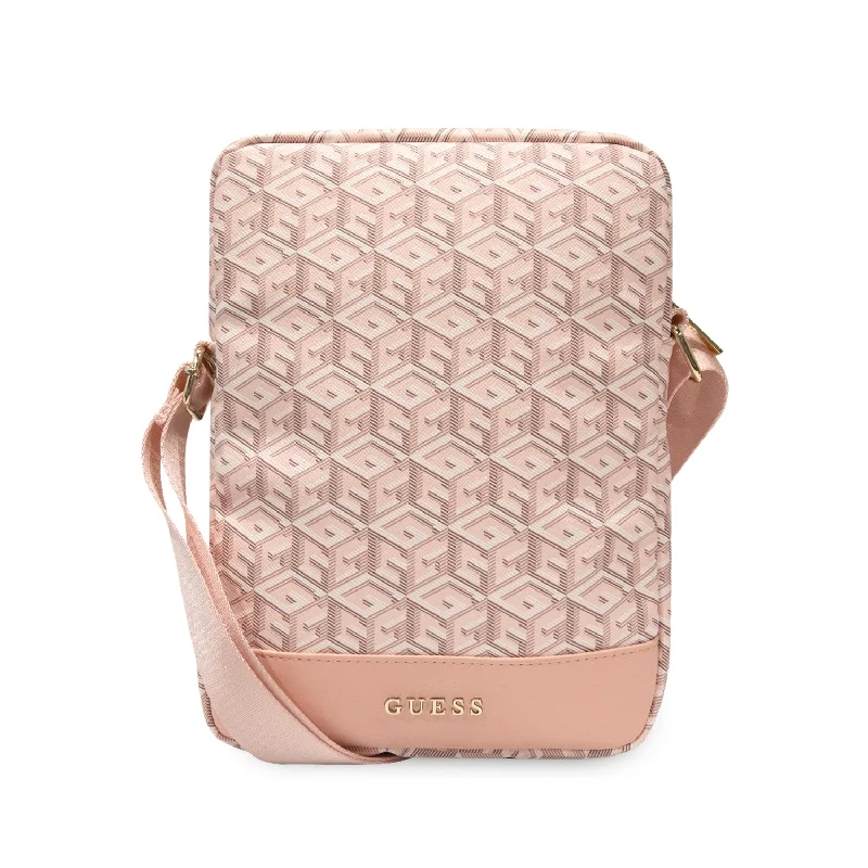 Tablet Bag 10" - Gcube Collection Pink With Stripe - GUESS