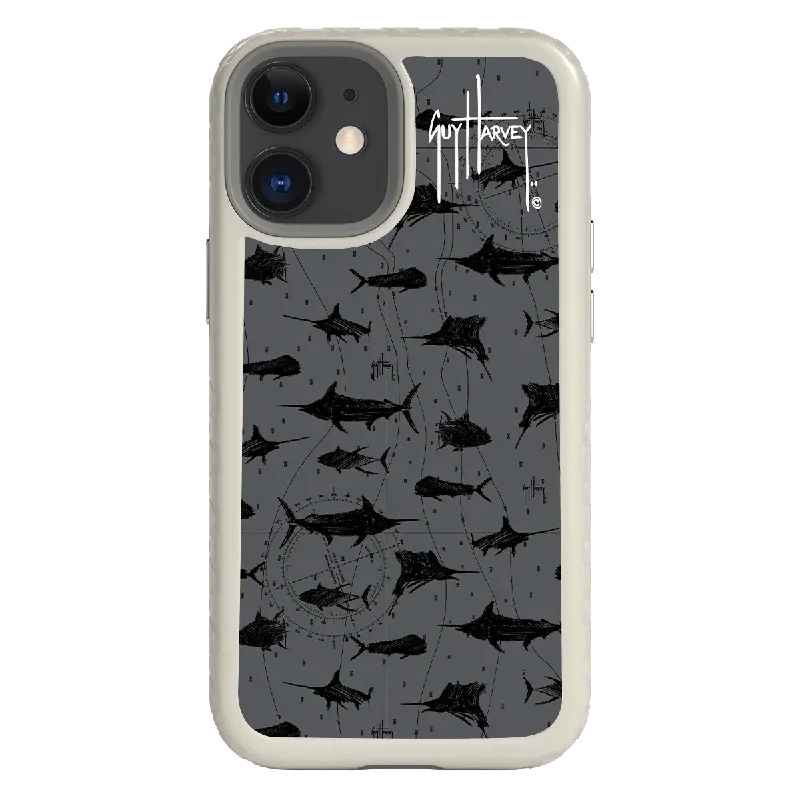 Guy Harvey Fortitude Series for Apple iPhone 12 Mini - Black Scribbler