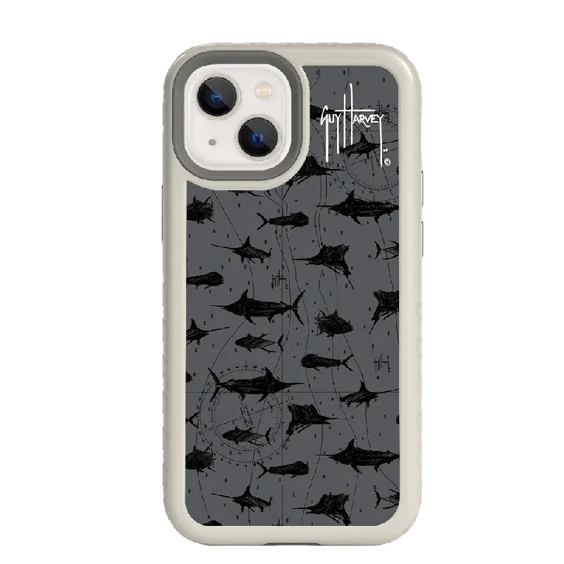 Guy Harvey Fortitude Series for Apple iPhone 13 Mini - Black Scribbler